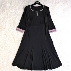 極美品✨レオナール チュニック ワンピース カンカン トリム 花柄 タグ