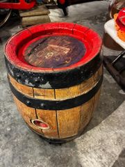 希少 CavariA バイク 鷹 スカル柄 ペール缶 スツール 椅子 グランジ