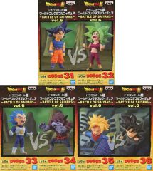 [중고] 피규어 전 6종 세트 [드래곤 볼 초] 월드 콜렉터블 피규어~BATTLE OF SAIYANS~vol.6