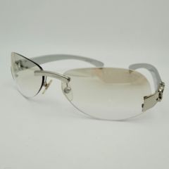 CHANEL（シャネル）ココマーク リムレスサングラス シルバー系 CCロゴ CHANEL（シャネル） ココマーク シルバー サングラス : 塚口丸十質舗