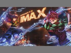 [중고] 포스터 IMAX 비주얼 스페셜 포스터 가문 탄지로 & 토미오카 요시바타 [극장판 귀멸의 칼날 무한성편 제1장 가와자리 재래] IMAX 상영 한정 입장자 특전