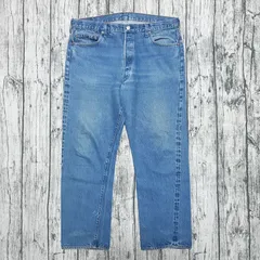 【W40】83年製 赤耳 オリジナル Levi's 501 セルビッチ 黒カン 内股シングル 524 80s