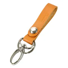 【新品】 [CORTEE] キーホルダー 日本製 キャメル 本革 ハンドメイド メンズ レディース 兼用 ナスカン キーリング 付き カラビナ おしゃれ 可愛い 本革 プレゼント 紛失防止 取り外し簡単 車 自転車 バイク ベルト 1