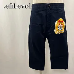 .efiLevol　エフィレボル　2　ネイビー　ワンポイント　日本製　カジュアル　Maison Conception Libre　ニット　ハーフパンツ 3597のサムネイル