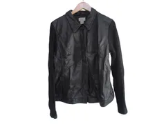 k03250812015　LOFT　Lサイズ　Black　　アウター　レザージャケット/コート　秋冬