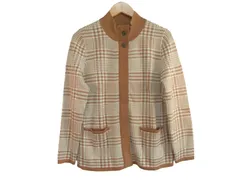 k03250806025　LANDS' END　Mサイズ　ベージュ×白　　アウター　その他アウター　秋冬
