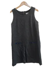 k03250806022　Lois CRAYON　Mサイズ　グレー×青　　ワンピース or ドレス　ワンピース　秋冬