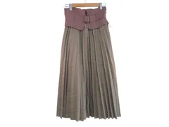 k03250804103　MAJESTIC LEGON　Mサイズ　紫×茶色×ベージュ×赤　　スカート　ロング/マキシ　秋冬