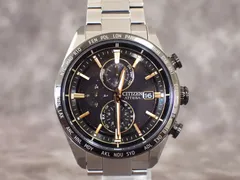 美品 Citizen シチズン アテッサ アクトライン ソーラー電波時計 AT8184-57E HINODE COLLECTION ACT Line チタン 軽量