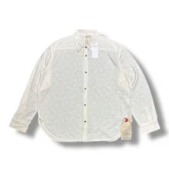 参考上代34100円 未使用 SHINYAKOZUKA  24SS Nothing Special Shirt  ナッシングスペシャルシャツ 長袖シャツ ニット シンヤコヅカ 2402SK52 ホワイト XL （92746A4）のサムネイル