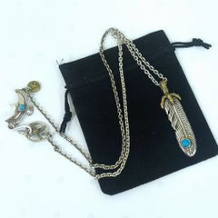 キムタク 全金 ターコイズ フェザーセット ネックレス アクセサリー