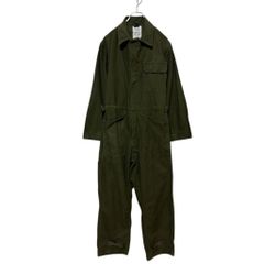 80s 米軍 コットンサテン ジャンプスーツ カバーオール つなぎ S40