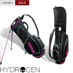 [List Price: ¥107,800 (tax included)] HYDROGEN GOLF - A golf bag with a neon color design that's sure to turn heads! Stylish and eye-catching! Black Skull design, 514-80000001, unisex, by Sanki Shoji.