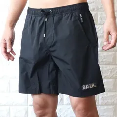 水着 海パン メンズ ボーラー スイムショーツ ハーフパンツ ショートパンツ 短パン ブランドロゴ ブラック ホワイト 水陸両用 インナー付き BALR. B1452 1002