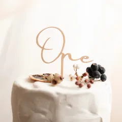 One ケーキトッパー　ファーストバースデー　スマッシュケーキ　1歳　誕生日　ハッピーバースデー