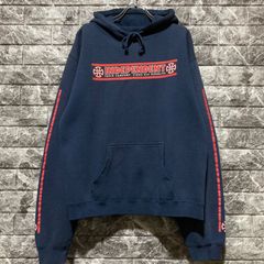INDEPENDENT プルオーバーパーカー NAVY インディペンデント アイアンクロス スケーター L