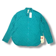 未使用 SHINYAKOZUKA  24SS Nothing Special Shirt  ナッシングスペシャルシャツ 長袖シャツ ニットシャツ シンヤコヅカ 2402SK52 プールグリーン XL （92586A）のサムネイル
