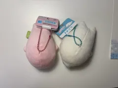 セット ) 麻豆駄猫 ピンク 白 ぬいぐるみセット ずっと一緒に