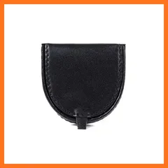 【新品】 本革 小銭入れ 馬蹄型の小銭入れ コインケース メンズ レディース 男女兼用 馬蹄型 ピッグスキン 豚革 丈夫 撥水 ブラック 0