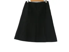 k03250702035　TRANS WORK　38　Black　　スカート　ミディアム丈　春夏