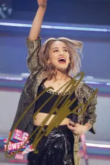 【中古】キャラカード YURINO(E-girls) 直筆サイン入りライブフォトカード 「Blu-ray/DVD E.G.POWER 2019 ～POWER to the DOME～ / CD シンデレラフィット」 2形態同時購入セット E.G.F.C.・モバ