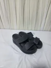 Crocs プラットフォーム ウェッジ サンダル ブラック W7