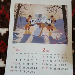 本日限定❕2026ミッキーマウス壁掛けカレンダー