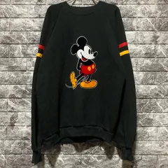 ミッキーマウス スウェット USA製 ミッキー DISNEY ディズニー トレーナー 黒