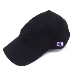 チャンピオン CHAMPION キャップ 帽子 ロゴ刺繡 57～59 黒 ブラック /TT