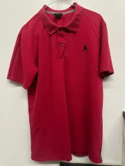 ジョーダン レッド ポロ 半袖 Tシャツ S (男性 95 程度)