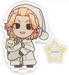 【中古】アクリルスタンド・アクリルパネル 佐野万次郎 「東京リベンジャーズ×PRINCESS CAFE POP UP SHOP ホワイトサンタver. ミニキャラアクリルスタンド」