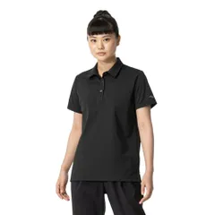 新品 トレーニングウェア ソフトドライ ポロシャツ 半袖 着心地 吸汗速乾 UPF50+ 32MAB303 レディース ブラック L