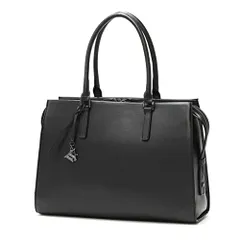 新品 [ダブルアンド デイナイト] トートバッグ トッテン スクエアトート A4サイズ 13.3inchPC収納 No.11753 1100g ビジネスバッグ 通勤 レディース ブラック W42 ×H29 ×D14 cm