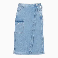 カルバン デニム ラップ スカート J221705 1AA