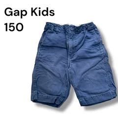 a2208 Gap Kids ギャップキッズ チノハーフパンツ ネイビー 150cm