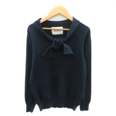 ロペ ROPE ニット カットソー 長袖 M 紺 ネイビー /YK17