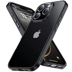 【新品】 iPhone 16 Pro 用 ケース ブラック 耐衝撃 米軍MIL規格 アイフォン16Pro ケース 耐久性 黄変防止 iphone16プロ ワイヤレス充電対応 あいほん16Pro SGS認証 PC背面 アイホン16プロ スマホケース アイフォ 1