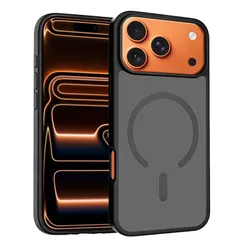 【新品】 KPNS 対応 iPhone 17 Pro 用 スマホケース 米軍MIL規格 半透明のマット背面 肌触りも良い 全面保護 衝撃防止 耐久性 ワイヤレス充電 指紋防止 黄ばみなし 保護カバー(マットブラック) 1