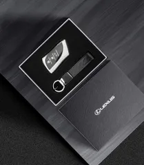レクサス スマートキー ケース (L型キー専用） + キーホルダー セット 輸出仕様 LEXUS GENUINE ACCESSORIES