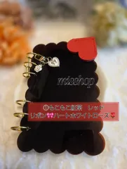 ◆韓国人気SNS◆もこもこ紅茶 モコモコA6アクリルバインダーset 貯金saving 家計管理 新品バインダー貯金 韓国 saving 貯金 推し活 リボン🎀ハート♡黒or白ローズ カラフル 可愛い 全6種類 お気に入りリフィル６つ穴 ♡型ブックマーク