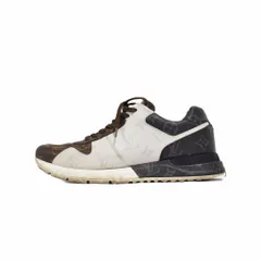 ルイヴィトン LOUIS VUITTON ランアウェイライン モノグラム スニーカー 切替 5.5 茶 ブラウン ☆AA★