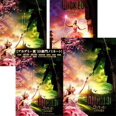 [무료 배송] 위키드 두 마녀 영화 전단지 3 종 & 브로셔 세트 Wicked 존 M 추 감독 신시아 엘리보 아리아나 그란데 조나단 베일리 이단 슬레이터 미셸 요제프 골드 브람
