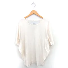 ハートマーケット HEART MARKET カットソー Tシャツ ボートネック ゆったり 五分袖 F ライトベージュ 薄茶 /TT