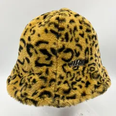 X-girl エックスガール レオパード バケットハット バケハ ファー 帽子 ヒョウ柄 イエロー マスタード レディース SQ-5-46