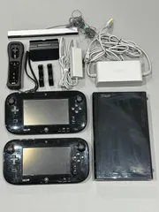 Nintendo Wii U 本体 ブラック 32GB GamePad2台 任天堂 WUP-101(JPN) ジャンク