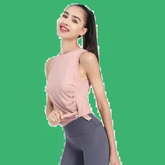 トレーニング ジム スポーツウェア 体型カバー 軽量ストレッチ 速乾 シャツ ノースリーブ フィットネス ヨガ 2way レディース トップス タンクトップ ヨガウェア [Cloudstop]