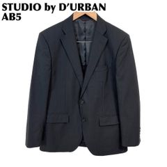 DURBANブラック ピンストライプ テーラードジャケット AB5 【1236 