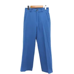 スローブ イエナ SLOBE IENA  センタープレス パンツ スラックス 無地 起毛 ウール 36 ブルー 青 /FT16