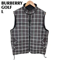 【美品】 BURBERRY GOLF リバーシブル 中綿ベスト L ノバチェック