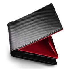 Aliba Men's Bifold Wallet, Compact and Popular, Large Capacity, Box-Shaped Coin Purse, Birthday Gift